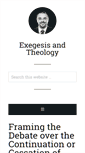 Mobile Screenshot of exegesisandtheology.com